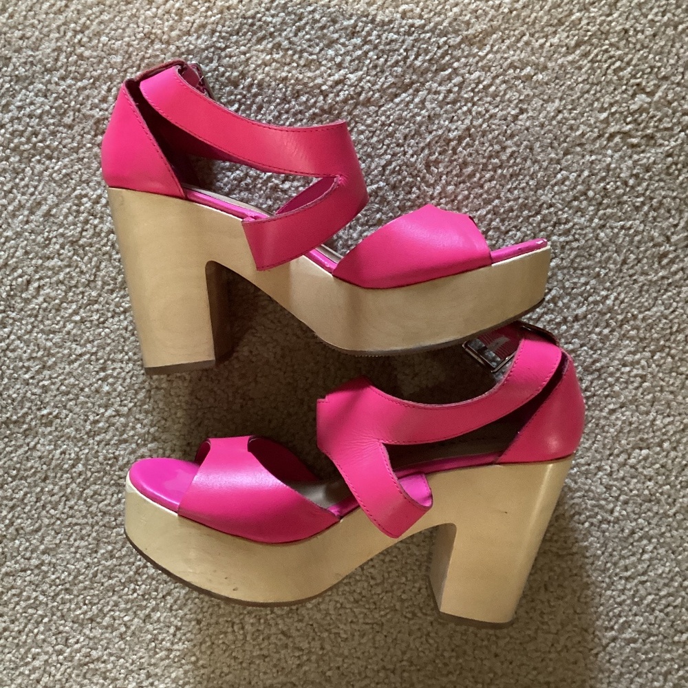 Chinese laundry pink sandal heel